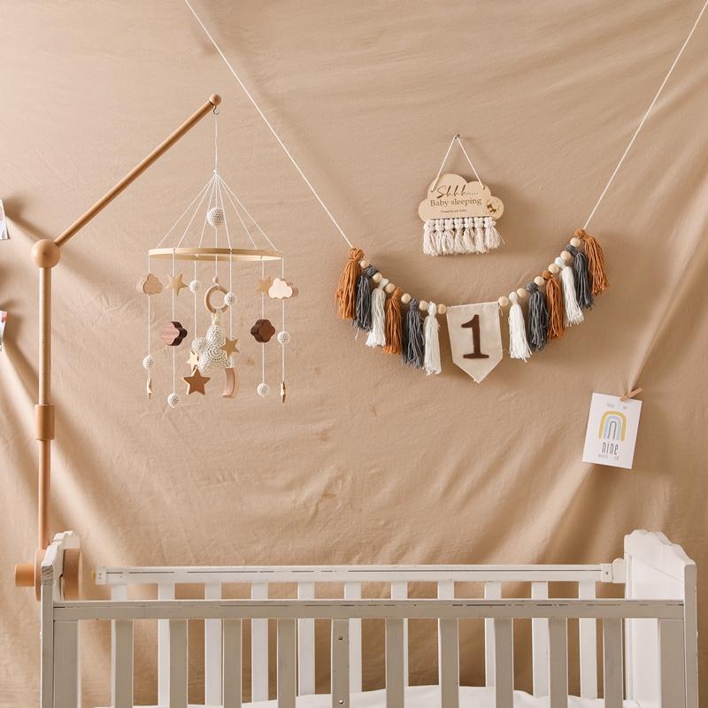 Baby Wolke Rasseln Krippe Mobiles Spielzeug 0-12 Monate Glocke Musical Box Neugeborenen Bett Glocke Kleinkind Rasseln Karussell Für Musical spielzeug Geschenk