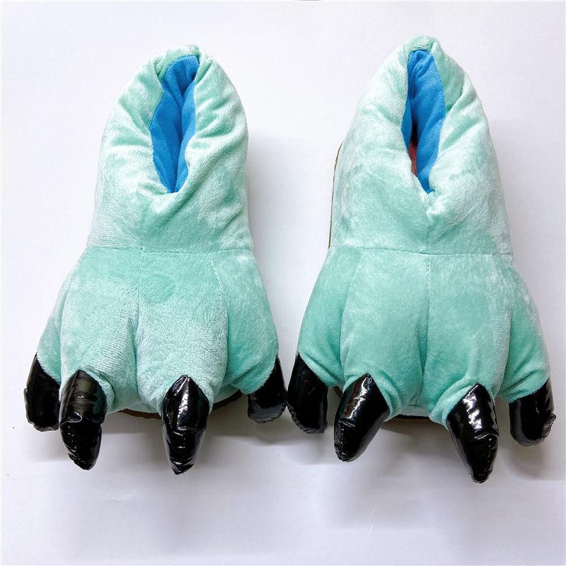 Осенне-зимняя хлопковая обувь с рисунком лапы динозавра — фото 6