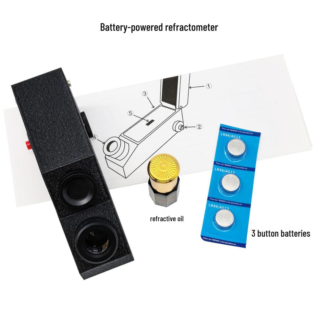 High-Precision Digital Refractometer for Gemstone and Jade Jewelry Appraisal