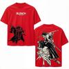 Zaraki Kenpachi BLEACH Anime T-shirt for Men's Clothing Manga Y2k Oversized T Shirt Cotton Casual Tees Tops