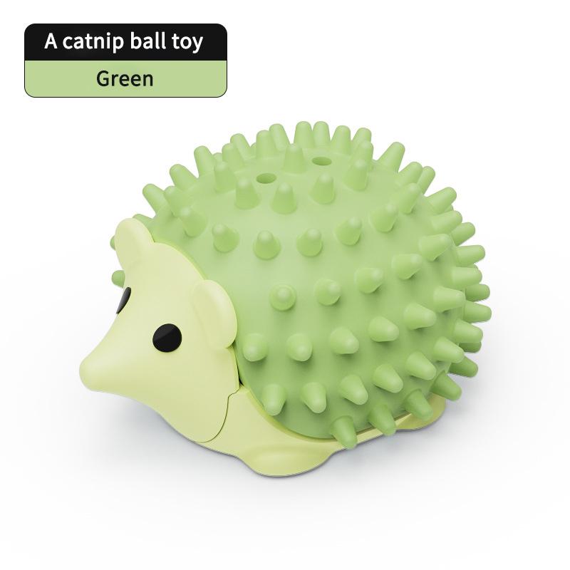 Natural Catnip Ball Hedgehog Style Wall Stick Ball Toy Claw Board Snack Healthy Natural Promote Digestion of Cat Snacks
