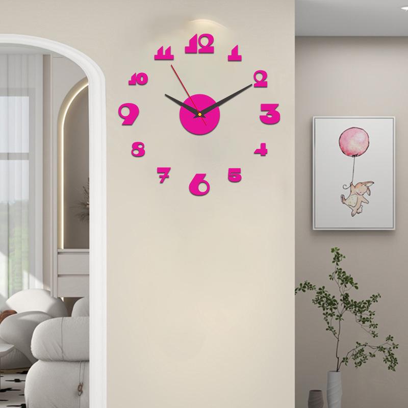 

Современные настенные часы в европейском стиле DIY с цифровыми наклейками для декора гостиной