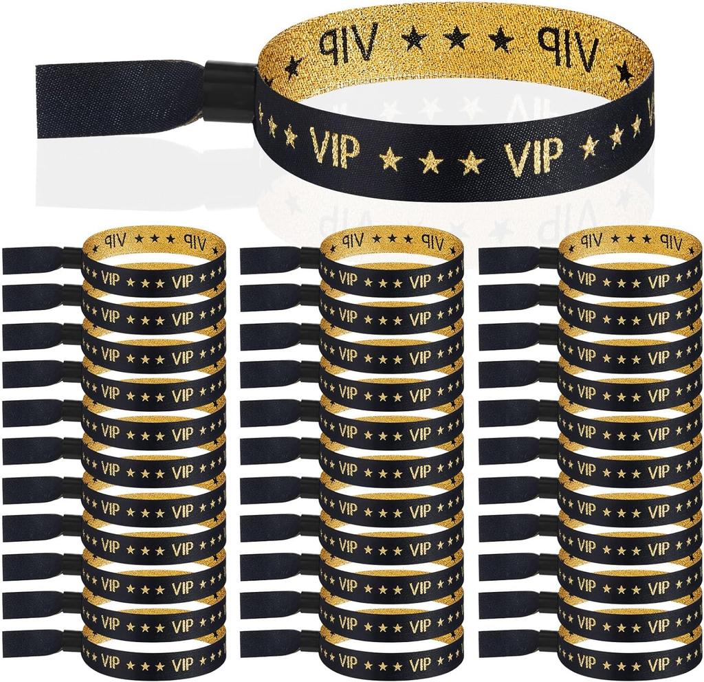 50/100pc VIP Wristbands Party Wristbands Cloth Wristbands Armbands for Events VIP Bracelets Wedding Party Events Concerts Fairs