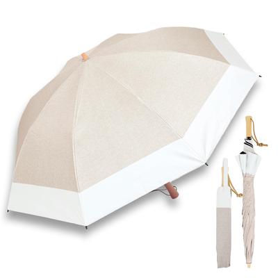 Folding for Both Sunny and Rainy Shading Water RINRE UV Folding Complete Shading Beige X [RINRE] Parasol, Days, Lightweight, Bi-fold, 2-way, 99.9%