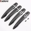 For Nissan X-trail Rogue T33    2024 Carbon Fiber Car Side Door Handle Cover Trim Catch Cap Overlay Accessories