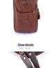 Multifunktionale Crossbody- und Hüfttasche für Herren - Handy- und Münzhalter aus Rindsleder