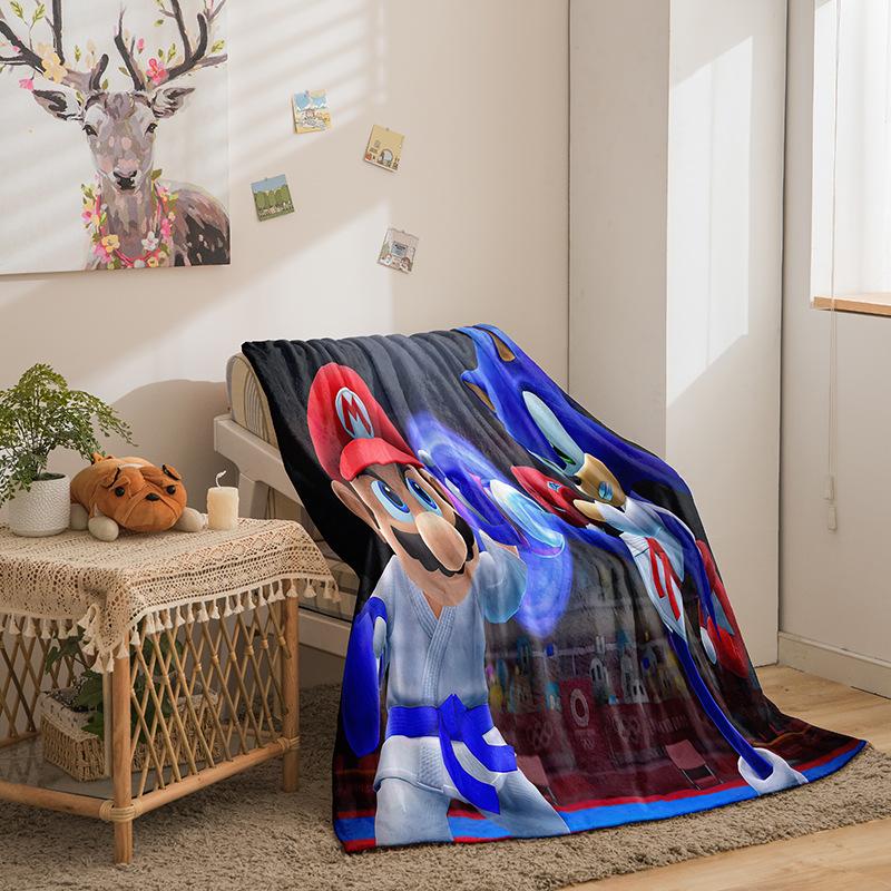 Cartoon Sonic Series Double-Sided Flannel 3D Digital Printing Blanket Blanket