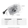 For Honda Acc02pcs/set For Honda Accord Odyssey Elysion CR-Z Spirior Auto Accessories Car Door Welcome Light Led HD Projector Lamp