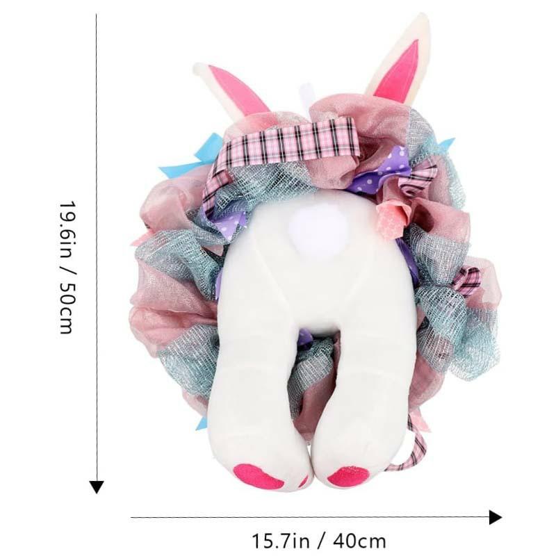 

Easter Bunny Wreaths for Front Door 2026 New Handmade Easter Rabbit Wreath Decorations Cute Bunny Door Wreaths