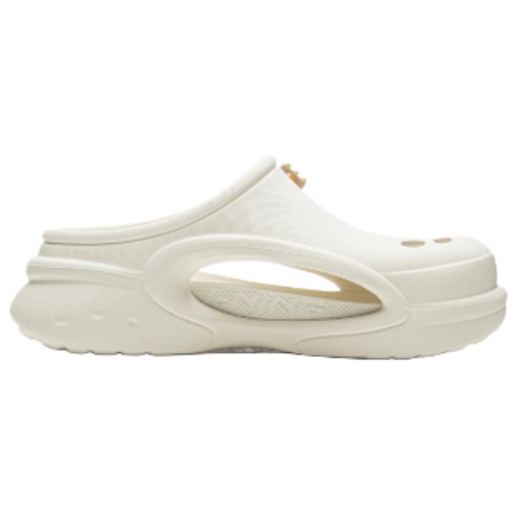 Li Ning Capsule Toy Shoes EVA Clogs Unisex Mother Of Pearl White AGAW019-1