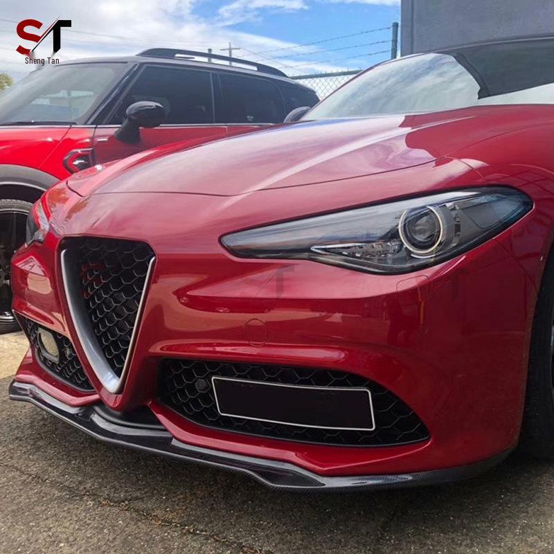 Alfa Romeo Giulia Sport Front Lip Spoiler & Bumper Diffuser Kit