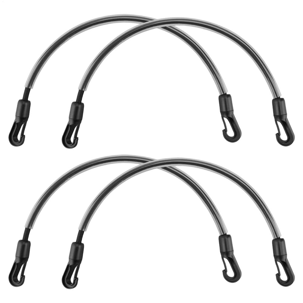 4 шт. Подпруги для попоны лошади с двусторонним зажимом, 21,26 дюйма, ремешки для ног для попоны лошади, аксессуары для ухода за лошадьми чёрный