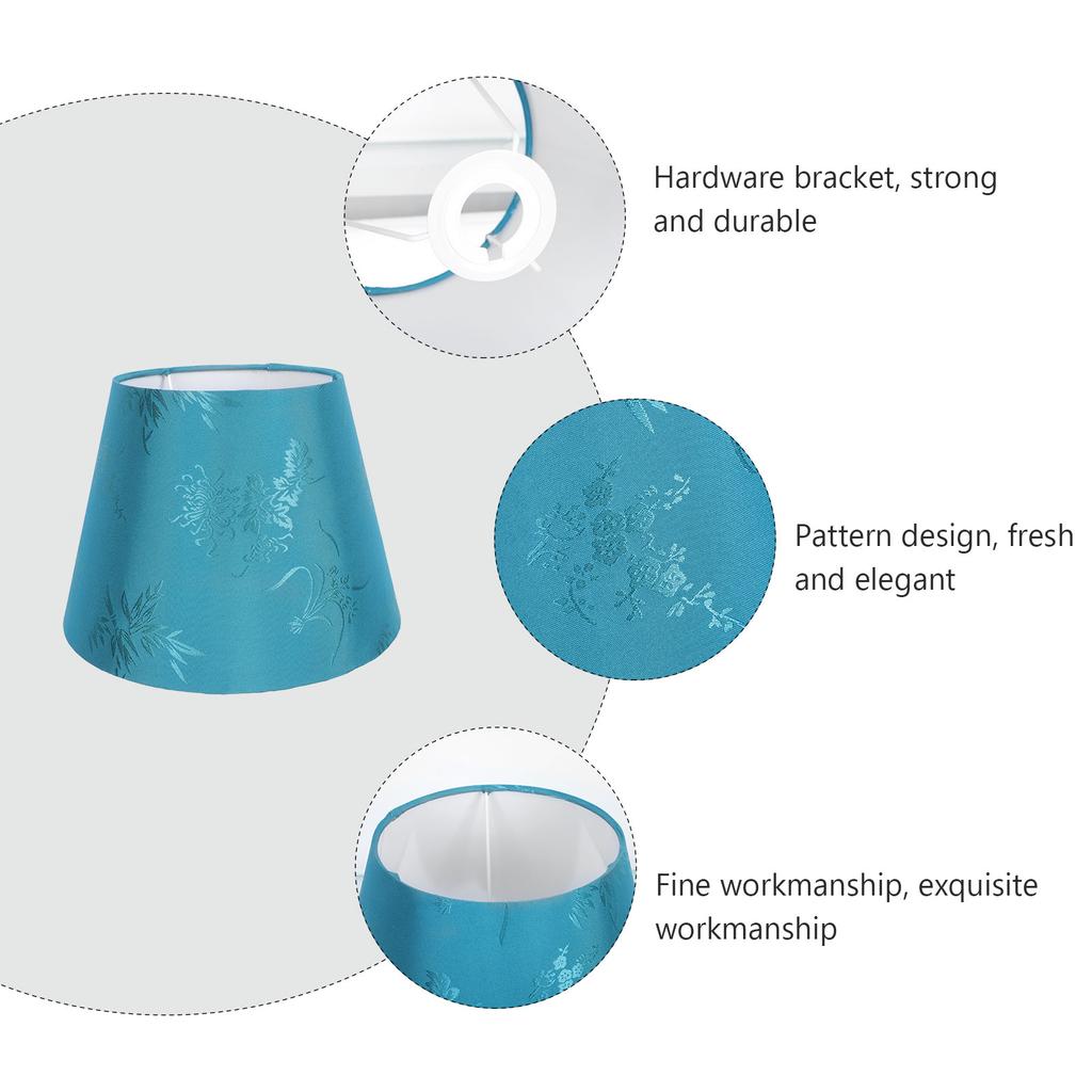 Chic Cloth Embroidery Lampshade Modern Light Cover for Table Lamp Bedroom Living Room Study Light Decor Accessory
