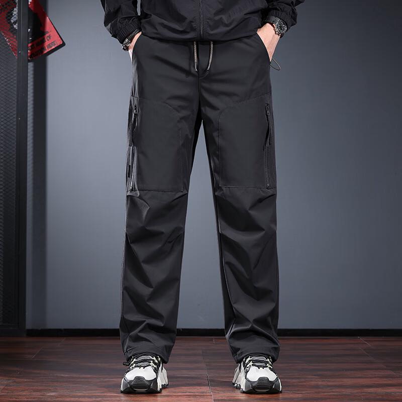 JieLeNuo Men's Autumn/Winter Outdoor Cargo Hiking Pants