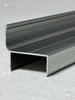 Aluminum Alloy Toilet Partition Door Edge Stop Strip Hardware - Thickened H-profile Card Slot