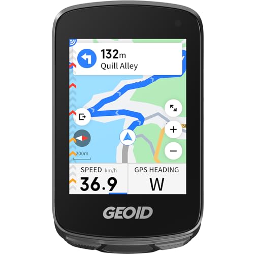 

GEOID CC700 Pro 2.8-inch Color Touchscreen GPS Bicycle/Cycling Computer with Map Navigation and Route Reset Function, WiFi Automatic Sync, ANT+/Blueto