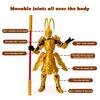 Monkey King Action Figure 3D Printed Movable Joints Monkey Model Great Sages Equalling Heaven Figurine Articulated Dummy Decoration Ornament