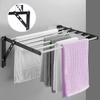 Stainless Steel Shower Caddy, Single Layer Bathroom Shelf Storage Rack Organizer, Wall-Mounted Towel Holder, 20kg Load Capacity