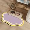 Cute Shaped Pet Feeding Mat Eating Tray Anti-Slip Waterproof Dog Cat Placemat for Food And Water Bowls