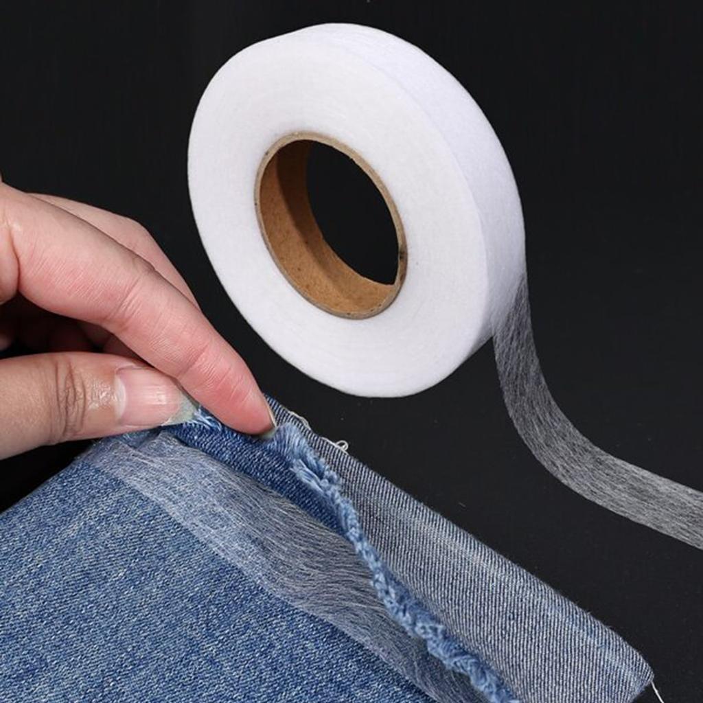 1PC-Double-Sided Non-woven Adhesive Cloth Adhesive Hem Tape Iron-on Clothes Sewing Turn Up Hem Non-woven Fabric Liner