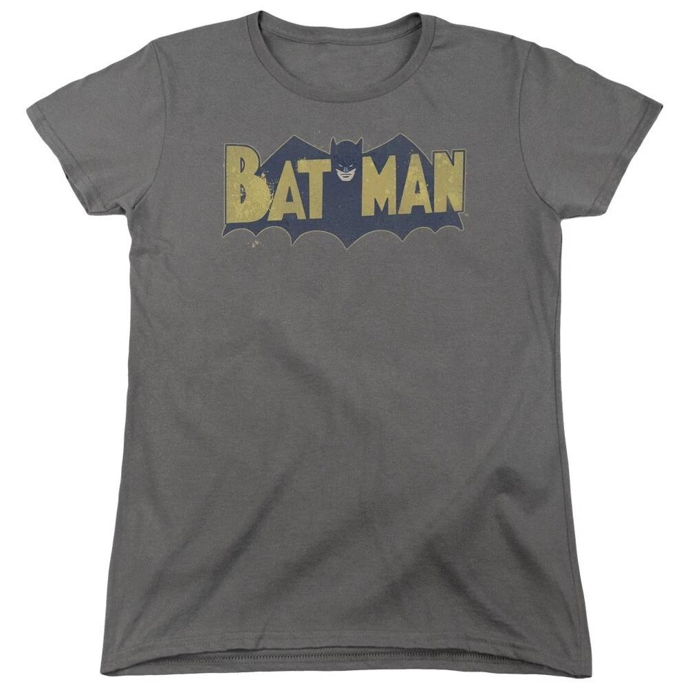 Batman  Vintage Logo Splatter  Women s T-Shirt L