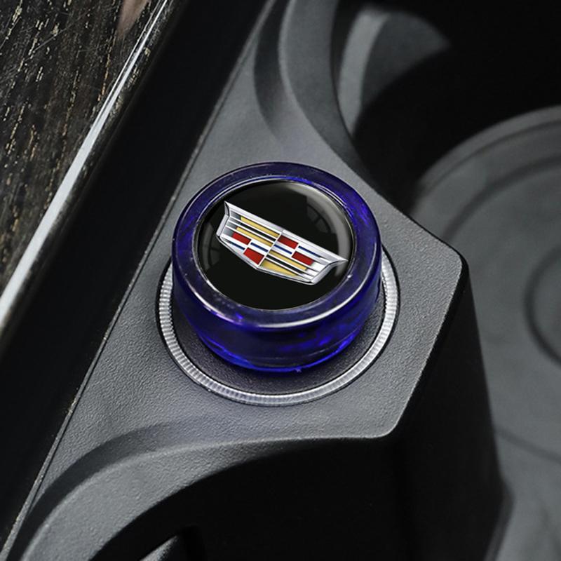 ABS Dust Proof Car Logo Cigarette Lighter Cover Protector Caps for Cadillac ATS BLS CT4 CT5 CTS ESCALADE SRX STS XT4 XT5 XT6 XTS