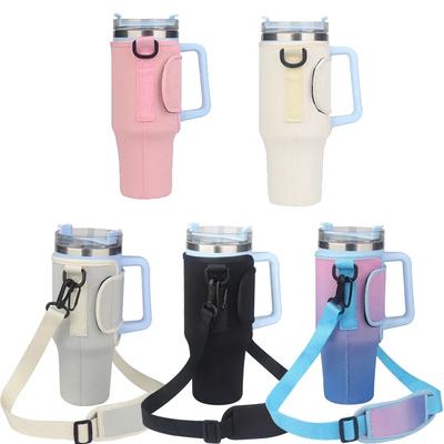 40oz Su Şişesi Taşıma Çantası Kılıfı Termos Su Şişesi Tutucu Ayarlanabilir Omuz Askısı Kupa Kılıfı