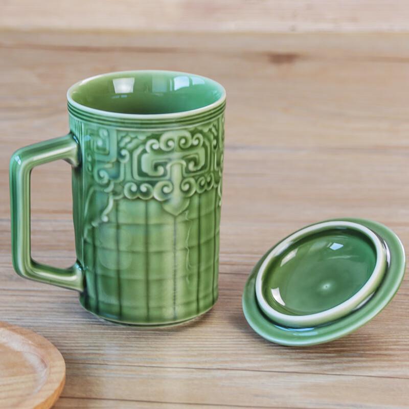 ACERA Living Ceramic Health Tea Cup with Lid