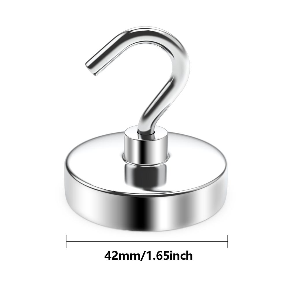 N52 Strong Magnetic Hooks Load Bearing Hook MultiPurpose Storage for Home Kitchen Bar Storage Key Hanging Hanger