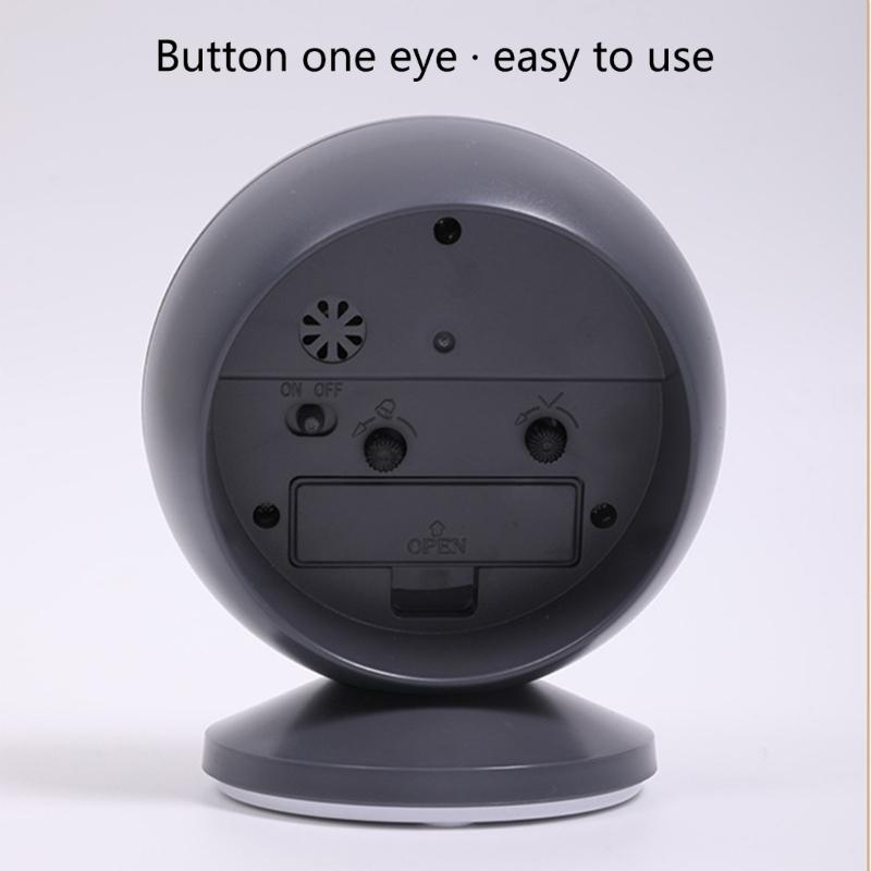Childrens Bedroom Clock with Quiet Mechanism and Simple Time Display Minimalists Battery Operated Analog Alarm Clock