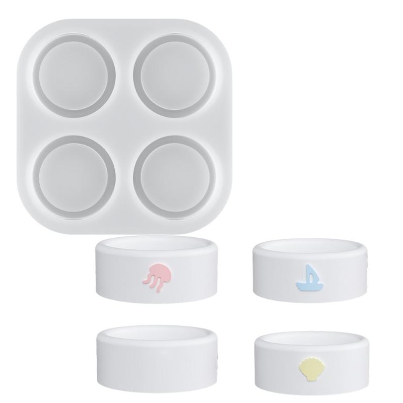 4 Cavities Silicone Mold Ocean Theme Silicones Molds Easy Demolding For Epoxy Resin Candle Stand Tealight Holder 1