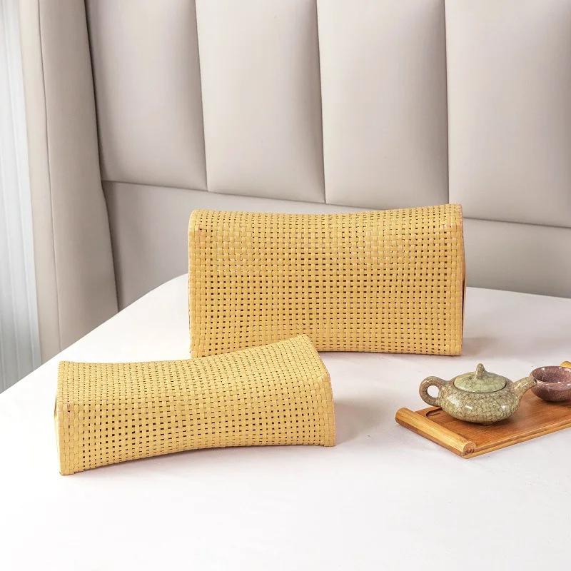 Sommer Kühlkissen PE Rattan Hohlkissen Imitation Bambus Dampfsauna Kissen Halswirbelsäule