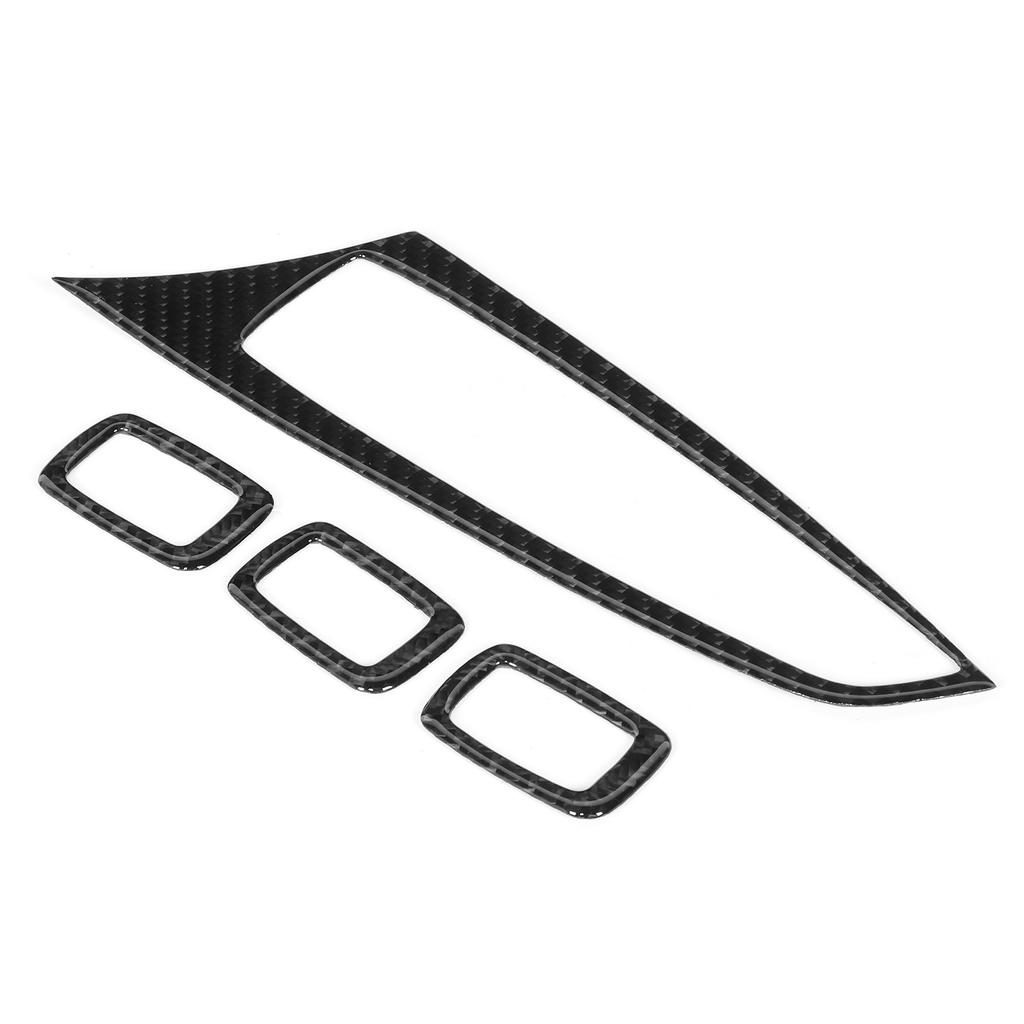 Carbon Fiber Window Lift Switch Button Trim Cover Fit for X3 X4 Left Hand Driving