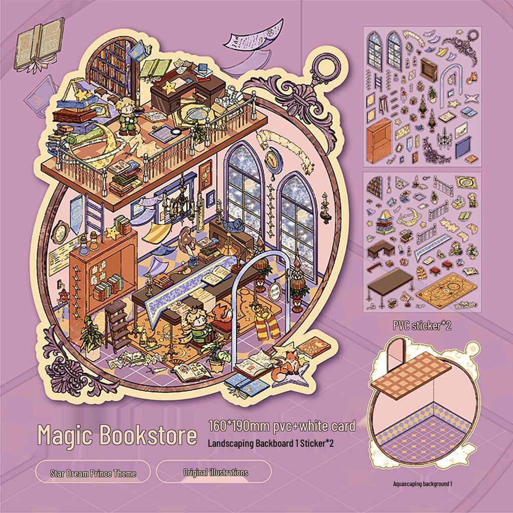 Mr. Paper Star Dream Prince 3D Scenery Illustration Miniature Decompression Stickers