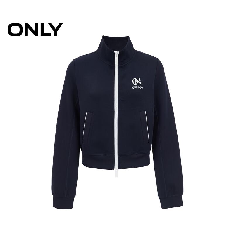 ONLY Women's 2025 Fall Color-Block Letter Raglan Sweatshirt