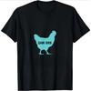 Summer Round Neck Funny Chicken Pattern T-shirts Fashionable Casual Pure Cotton Short Sleeved Men's T-shirts