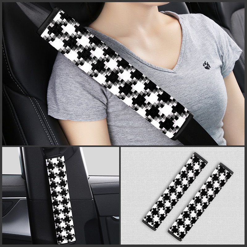 Car Seat Belt Shoulder Pads for Women 27cm 33cm Extended Anti-Wear Seat Belt Covers Anti-Strangling Seat Belt Covers