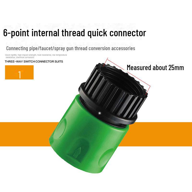 Multi-Function Quick Connector Set: 3/4 & 6 Point Water Gun and Faucet Accessories for Car Wash and Washing Machines