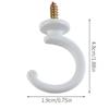 2Pcs Durable Ball End Polished Curtain Tieback Hook Expansion Plug Finish Modern Shaped Metal Wall Mounted