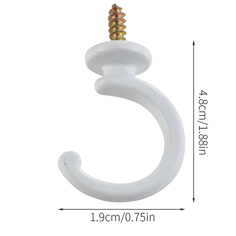 2Pcs Durable Ball End Polished Curtain Tieback Hook Expansion Plug Finish Modern Shaped Metal Wall Mounted