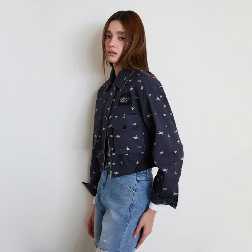 Egoist Floral Crop Work Jacket Es2ojk02 