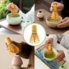 Liroyal Matcha Whisk, White Bamboo Muddler, 8cm, 100-Stand Chasen, Finely Crafted, Excellent Foaming, Easy To Use, Reusable, for Matcha Brewing,