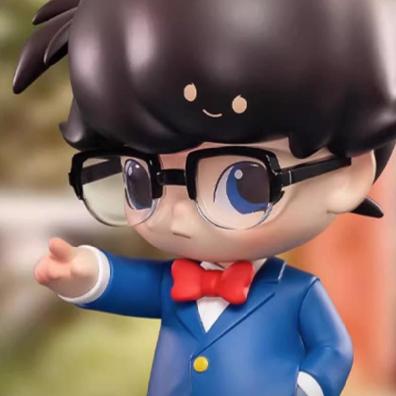 New POP MART DIMOO Conan Edogawa Famous Detective Trendy Figures 16cm PPMT-2307-0026