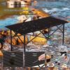 Portable Folding Roll-Up Camping Table and Chair Set - Ideal for Picnics and Barbecues