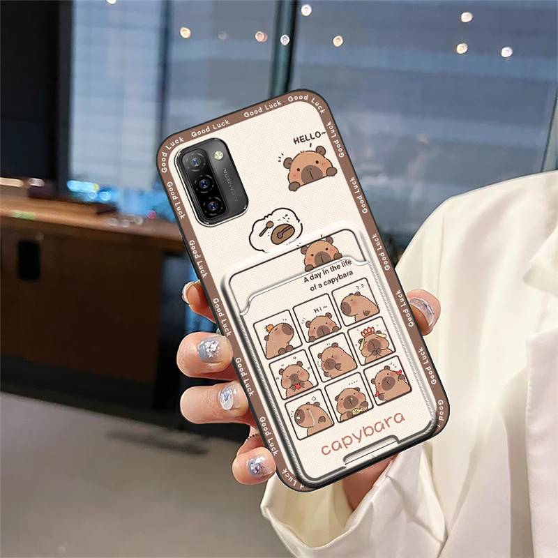 Shockproof Dirt-resistant Phone Case For Ulefone Note12P Soft case Cartoon Card slot Fashion Design Silicone TPU Cover