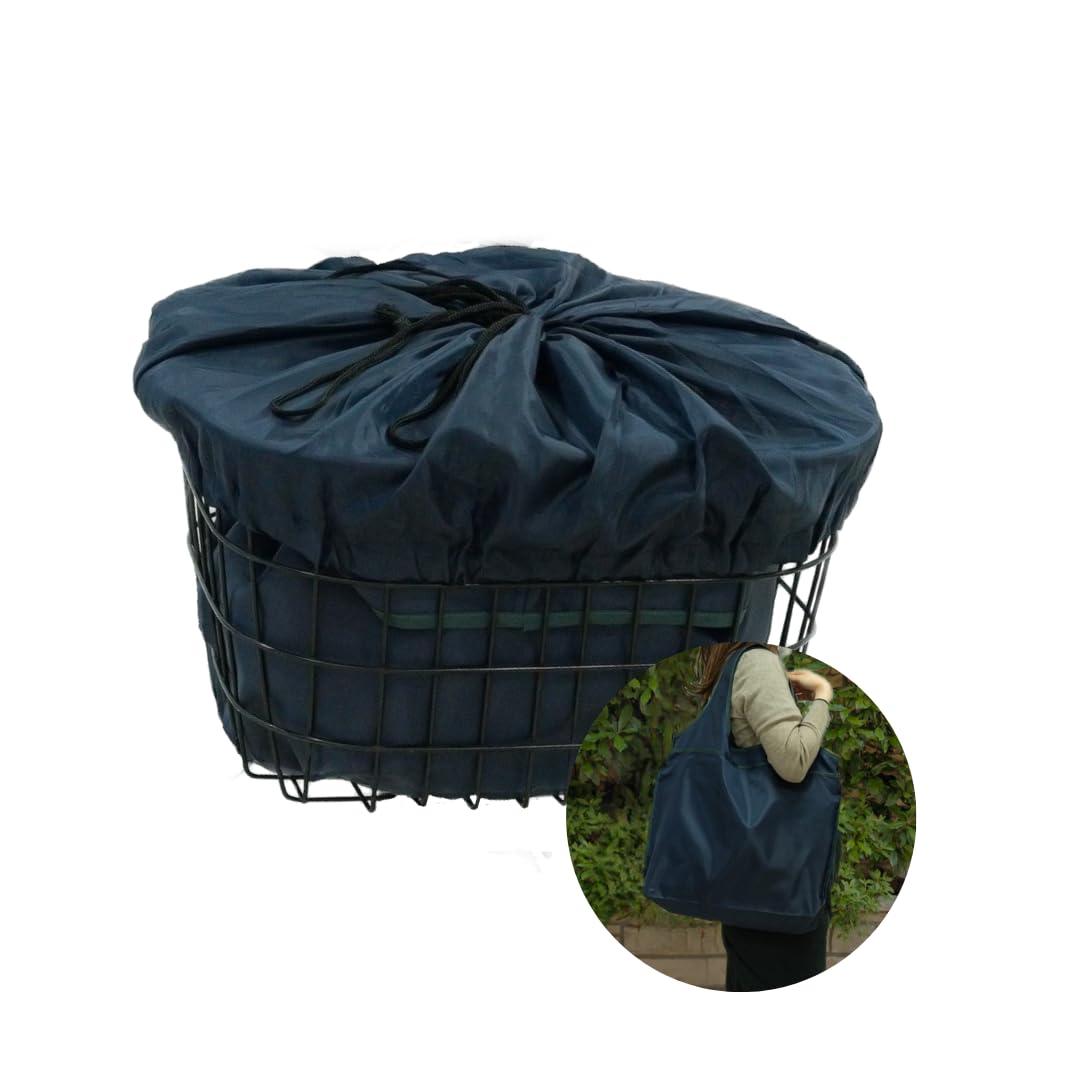 

Bicycle basket cover bag (navy x green)