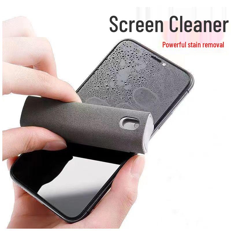 Portable Screen Cleaning Kit with Spray and Wipe Refill for Mobile and LCD Displays