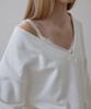 Rosefranz Deep V-Neck Sweatshirt [Ivory]