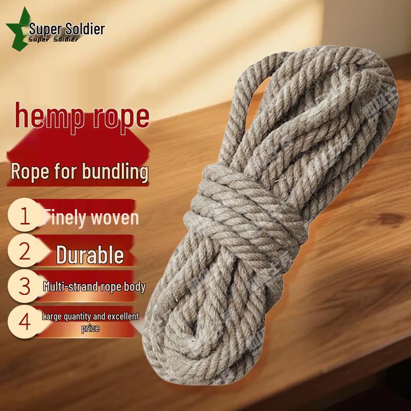 Heavy Duty Hand-Woven Hemp Rope