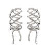 Schmetterlingsknoten Ohrring für Damen Schleifenknoten Minimalistisch Ohne Piercing Ohr-Manschette Schmuck
